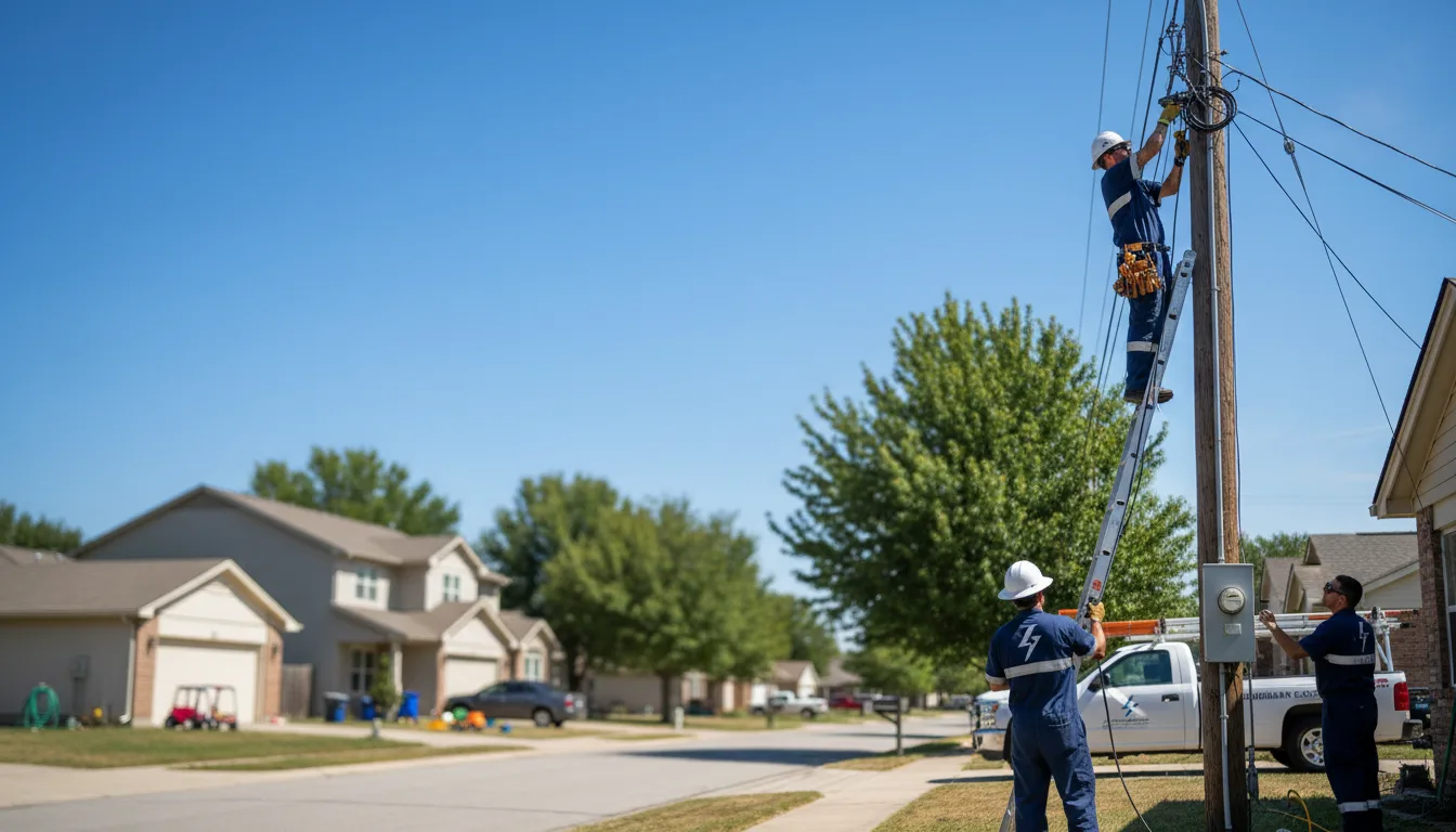 Residential electrician providing installation services in Milroy, IN